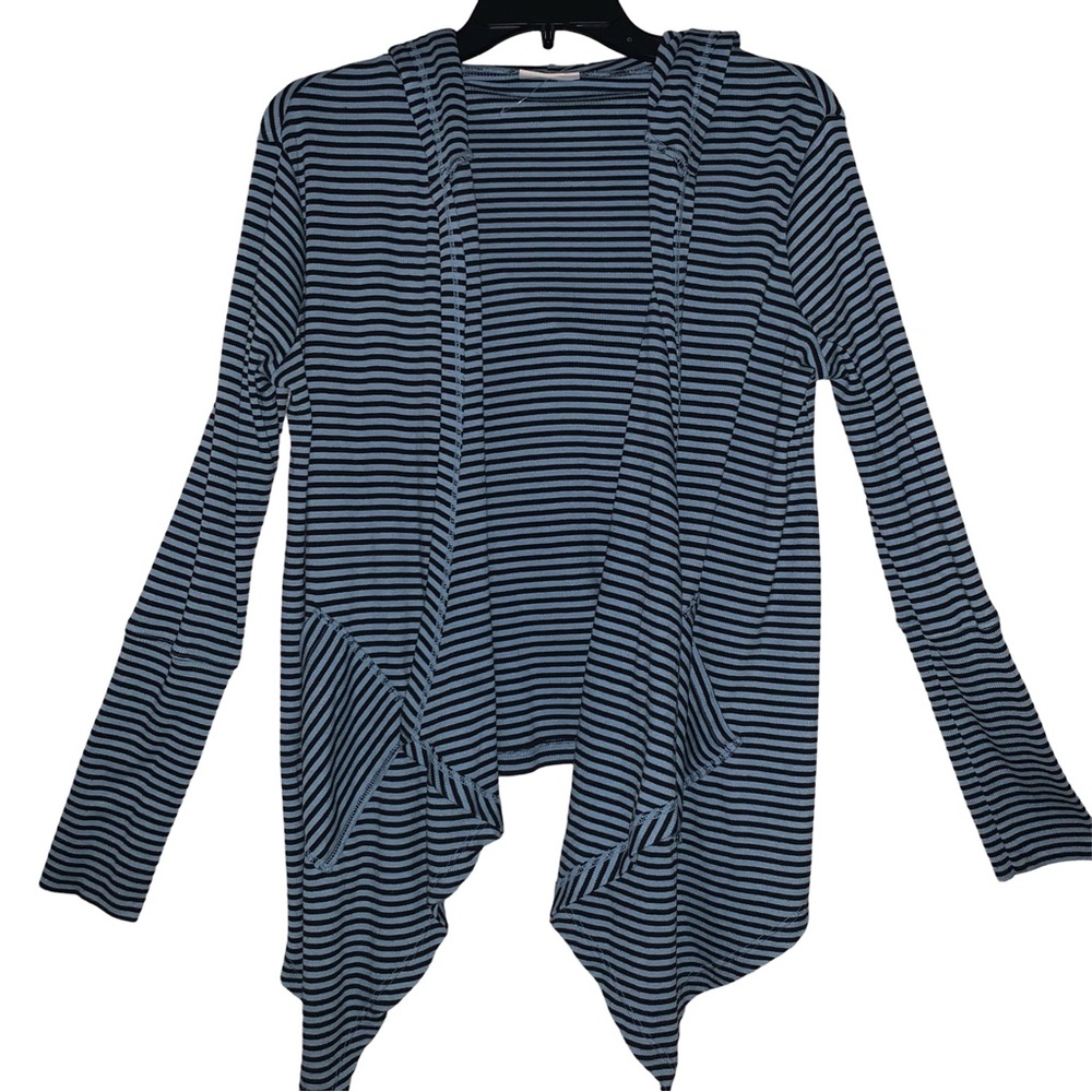 Anthropologie Brand Striped Lightweight Hoodie Cardigan Size S
